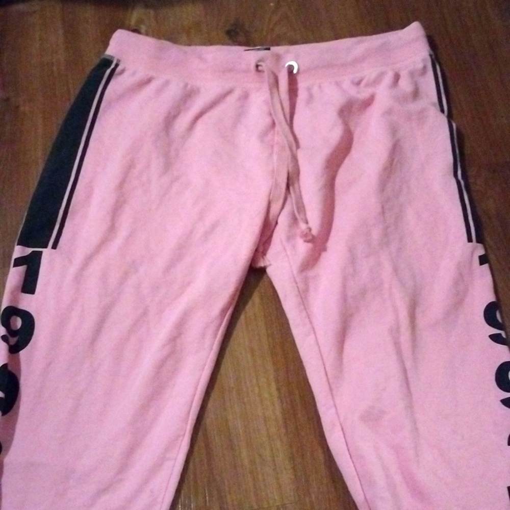 Pink hype sweats